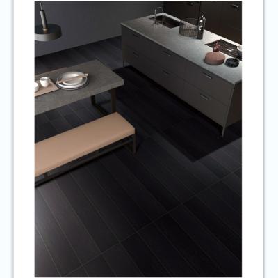 China Wood Pattern Porcelain Tiles Factory Glazed Wood Flooring 15x80 Black Porcelain Tiles Low Price Porcelain Tiles for sale