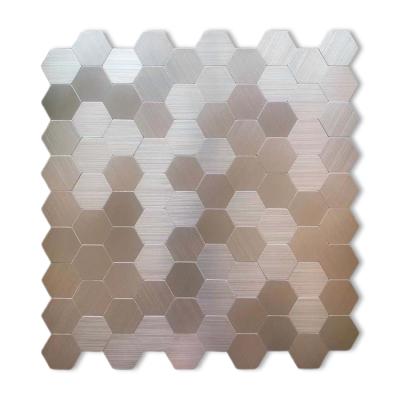 China MEDITERRANEAN SEA Convenient Self Adhensive Metal Mosaic Selling Tiles Wall And Floor Both for sale