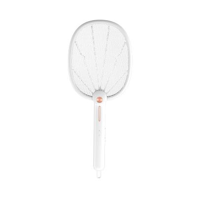 China Kill Mosquito+ Kill Insect+bugs Hand Shaped ABS Rechargeable Racket Double Net Electric Mosquito Fly Swatter Killer for sale