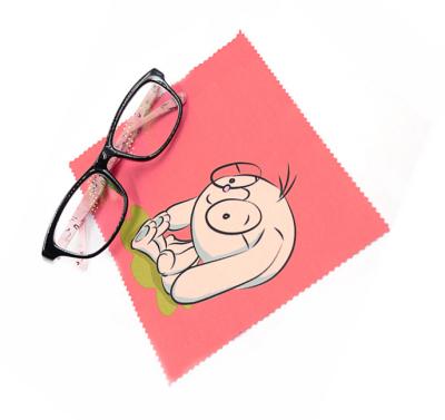 China Custom Highly Cost Effective Custom Logo Microfiber Sun Eye Glasses Lens Remover Printing Lens Wiping Cleaner Cleaning Cloth for sale