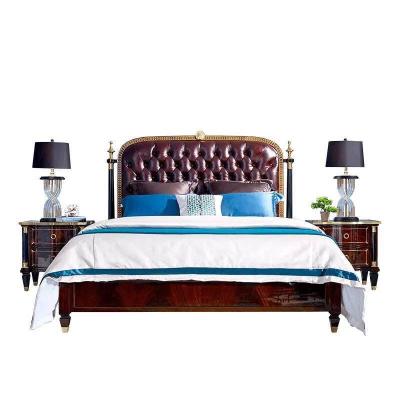 China Modern Special Hot Sale Mahogany Solid Wood Designer Bed Furniture Wooden Beds for sale