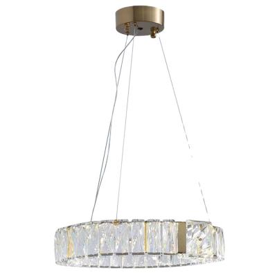 China New Style Adjustable Length Indoor Lighting Fixtures Led Pendant Lights Decorative Modern Crystal Chandeliers 400mm Hanging Chandelier for sale