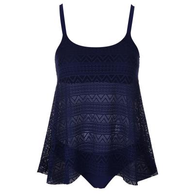 China Cheap Anti-UV Crochet Factory Price Women Plus Size Tankini Top Clothing for sale