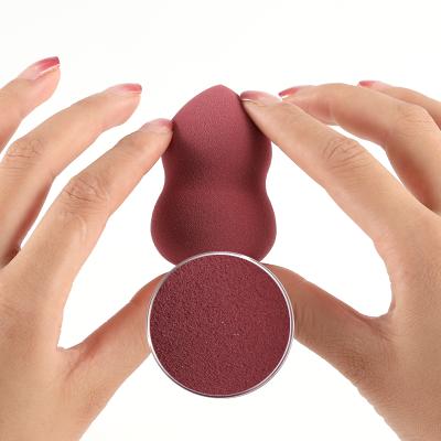 China Makeup Facial Sponge Beauty Sponge Applicator Velvet Powder Puff Triangle Velvet Cosmetic Powder Puff for sale