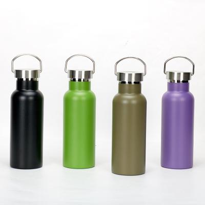 China PORTABLE Insulation Water Bottle With Lid And Carry Hand 500ml Thermal Cup For Sport And Outdoor Stainless Steel Vacuum Bottle for sale