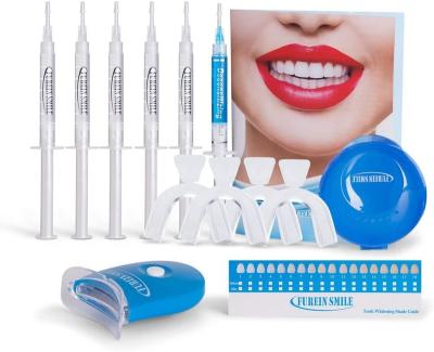 China Exceptional Effect Wholesale OEM Private Label Logo LED Light Portable Home Tooth Dental Bleaching Teeth Whitening Kit For Home Use for sale