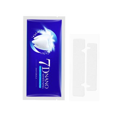 China Fast Result 7D Nano Elastic Double Gel Gel Strips Dry Strips Teeth Whitening Strips Private Logo for sale