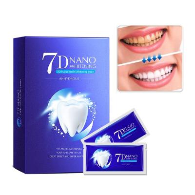 China Fast Whitening Results Wholesale Logo Branded Flavor Mint Kits 7D Dental Professional Teeth Private Label Whitening Strips for sale