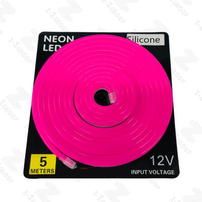 China 1lamp / Cut Flexible Silicon LED Neon Light Strip 12V 24V 5m Roll Waterproof for sale