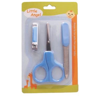 China 2020 Safety Hot Selling Baby Manicure Set Scissor Nail Clipper Nail File For Baby for sale