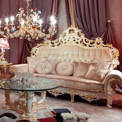 China Other new style classic living room set made from solid wood with hand carving for sale