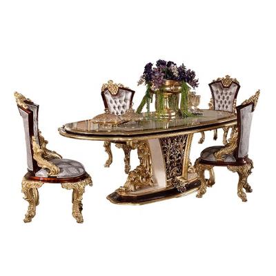 China Luxury hand-carved and lightweight new style hand painted and high quality solid wood table for sale