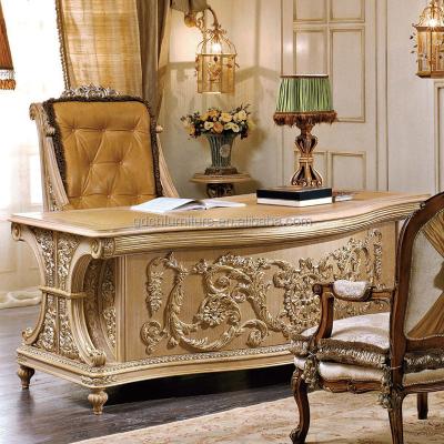 China Solid Wood Carving Antique French Style Home Office Office Solid Wood Carving Furniture for sale