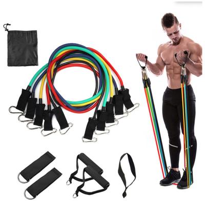 China Adjustable Yoga Exercise Feierdun Home Gym Equipment Exercise Stretch Band Fitness Pull Rope Expander Set Yoga Fitness Accessories for sale