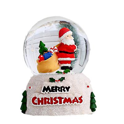 China Christmas Deoration Customized Order Christmas Gifts Resin Snow Globe Custom Design Christmas Snow Ball for sale