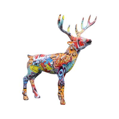 China Europe China Manufacture Professional Elks Resin Ornaments Environmentally Friendly Resin Crafts for sale