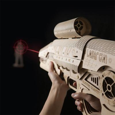 China DIY Puzzle New Arrival Wooden Game Toy Educational 3D Puzzle Wooden Toy Gun For Adults Children for sale