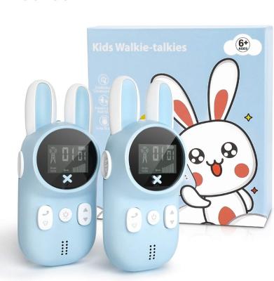 China YES 2021 New Mini Cute Rabbit Style Child Style Handheld Radio 3km Two Way Walkie Talkie For Kids for sale