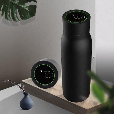 China Smart Touch Screen 600ml Water Drink Bottles Thermos Flasks With Temperature Display Reminder for sale