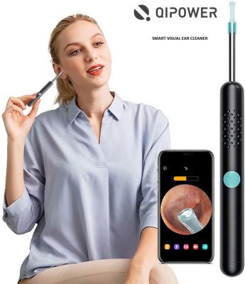 China PC Shell Qipower Wireless WIFI Connect Video Earwax Remover To 1080P Camera Otoscope Ear Smart Video Pick Earwax Remover for sale