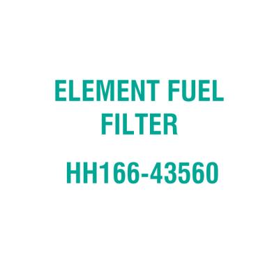 China Construction of machinery engine ELEMENT FUEL FILTER HH16643560 HH166-43560 FOR KUBOTA SPARE PART for sale