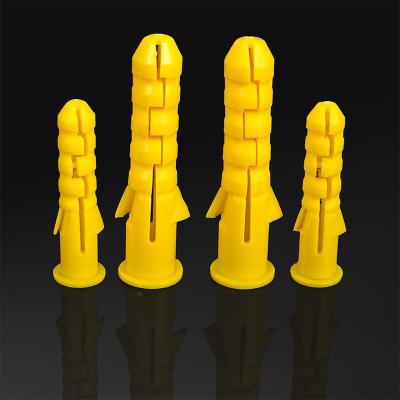 China Small Doomsday Prophet Expansion Plug Bolt Expansion Plug Rubber Pipe Expansion Pipe Yellow Plastic Expansion Screw 6*30MM 8*40MM for sale