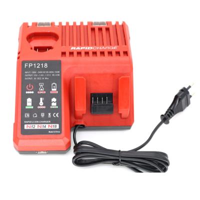 China Multi Funtional Dual Port Wall Charger 12-18v 4.0A OEM Good Quality Compatible For Milwaukee Replacement Rechargeable Battery For Drill Power Tools for sale