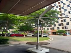 Waterproofing Patio Pole Mounted Industrial Fans With Magnesium Aluminum Blades