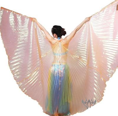 China Beautiful Pink White Purple Belly Dance Isis Wings For Girls , Dia 145cm for sale