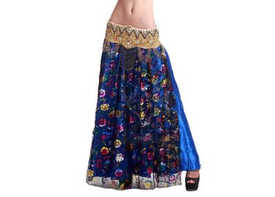 China Turkey Lace And Silk Belly Dancing Skirts / Dresses Two Layer For Women for sale