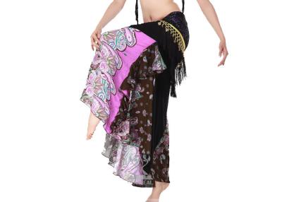 China Patchwork Long Belly Dance Skirts Practice Wear For Show in Multiple Color for sale