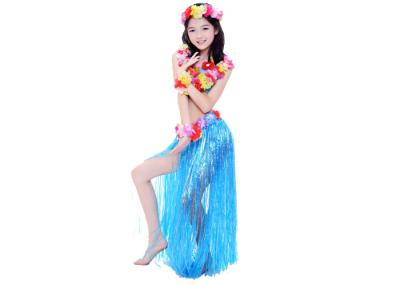 China Performance Party Blue Belly Dance Costumes For Kids , Length of Skirt 60cm for sale