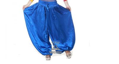 China Fashional Big Size Satin Belly Dance Harem Pants Bloomer Shape for Performance for sale