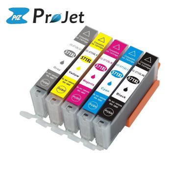 China Compatible Perspective PGI-570XL PGI-570 PGI 570 CLI-571XL CLI-571 571 Inkjet Ink Cartridge COMPATIBLE For Canon PIXMA MG5750 Printer for sale