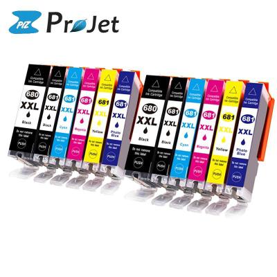 China COMPATIBLE Compatible Perspective 680 680XL Color Inkjet Ink Cartridge PGI-680 PGI-680XL CLI-681XL CLI-681 For Canon PIXMA TS6160 Printer for sale