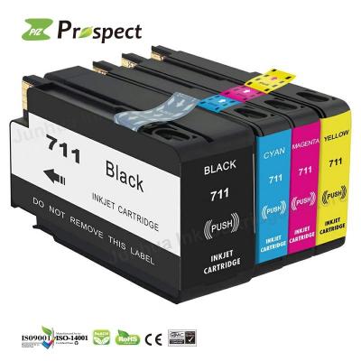 China COMPATIBLE Prospect 711 711XL 711 XL Compatible Ink Cartridge With Full Dye Ink For HP Designjet T125 T520 T120 T520 Printer for sale