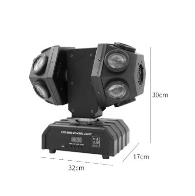 China Theme Park Professional Led Beam 12pcs 10w RGBW 2 Heads Moving Head Laser Light for sale