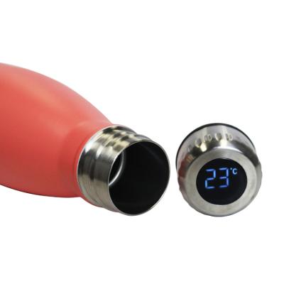 China Double Hand Touch Display Temperature LED Wall Stainless Steel Stainless Steel Water Bottle Vacuum Thermos for sale