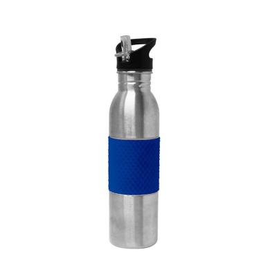 China Sustainable Kids School Single Wall Stainless Steel Water Bottle With Sleeve And Handle Sport Bottle for sale