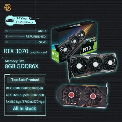 China Workstation in new stock graphics cards RTX 3080 GTX 1660 RX Superb 580 8gb RTX 3090 3080 3070 3060ti RX 6600 6800xt for sale