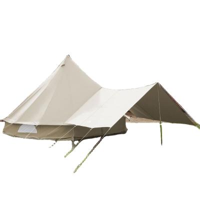 China UV-Resistant 900d Oxford Tents High Quality UV-Resistant 3x4m Outdoor Camping Bell Tents Waterproof Canvas Cotton Tents Tent for sale