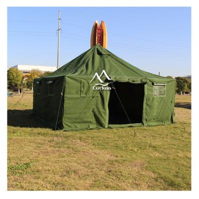 China Security Heavy Duty Army Canvas Tent China Manufacturer Army Canvas Tent House Military Tent Water Proof for sale