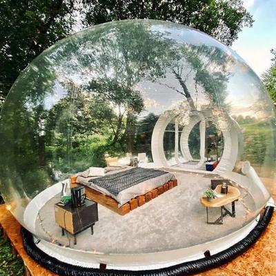 China Outdoor Inflatable Bubble Tent Commercial Grade Camping Bubble Tent Outdoor Trade Show Dome Camping Cabin Bubble Tent With Blower for sale