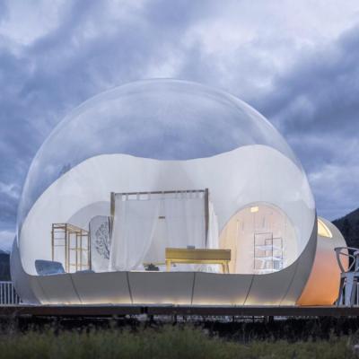 China Glamping Outdoor Clear Space Tent Dome Tent Inflatable Crystal Bubble Tent Trade Show Dome for sale