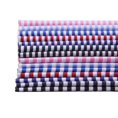 China Factory stocklot breathable cotton yarn dyed stripes fabric check plain woven shirt fabric and lining for clothes for sale