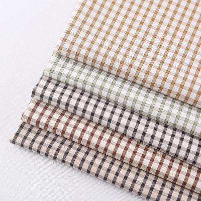 China Breathable Ready To Ship Customized Plaid Polyester Spandex Woven Yarn Dyed Plaid Fabric For School Uniform Pattern Clothes for sale