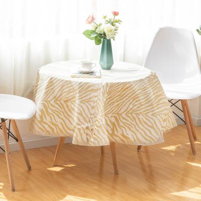 China High Quality Round Oil Proof Waterproof Peva Customized Table Cloth for sale