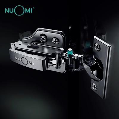 China NUOMI Modern Super Antirust Nano Titanium Plated Cabinet Stainless Steel Two Piece Dampening Hinges For Furniture Door for sale