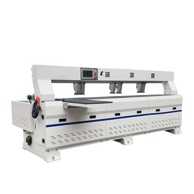 China 2450mm Full Automatic Hole Drilling Machine KID-3000 Double Side Boring Heads Woodworking Side Auger For Furniture for sale