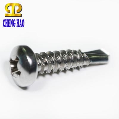 China Taiwan Iron Products Pan Hex Head Self Drilling Flat Screw for sale